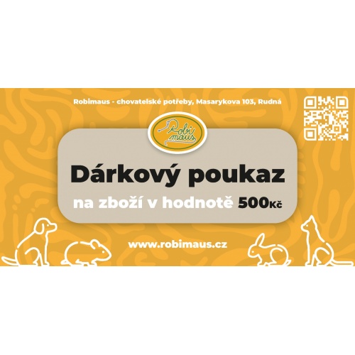 Dárkový poukaz v hodnotě 500,-kč - Elektronický