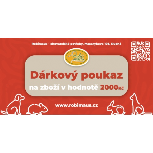 Dárkový poukaz v hodnotě 2000,-kč - Elektronický