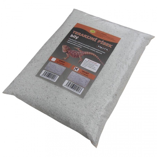 Terarijní písek bílý hrubý 4kg Robimaus