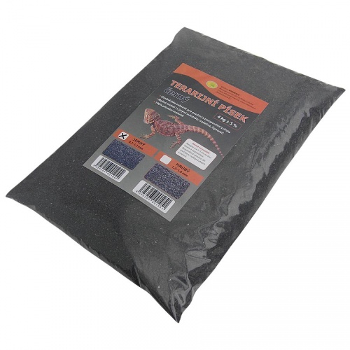Terarijní písek černý jemný 4kg Robimaus