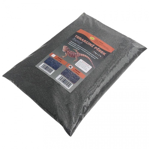 Terarijní písek černý hrubý 4kg Robimaus