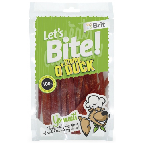 Brit Lets Bite Stripe o`Duck 80g