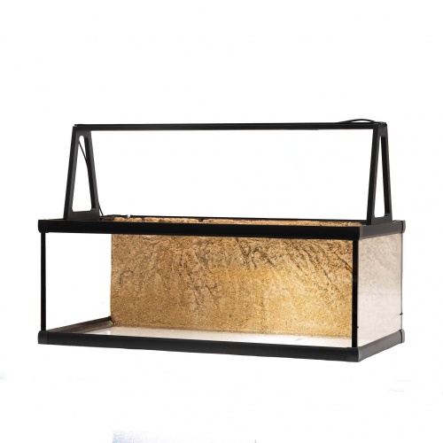 Želvárium 80x40x30cm s pozadím a LED rampou