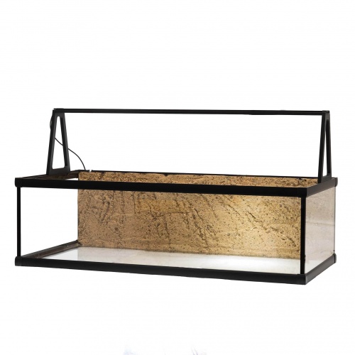 Želvárium 100x50x30cm s pozadím a LED rampou