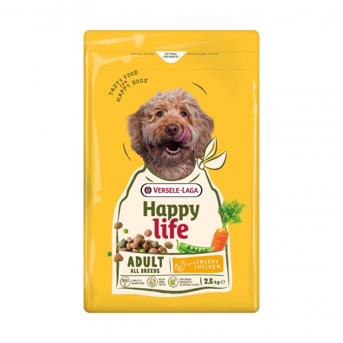 Happy life dospělý s kuřetem 2,5 kg