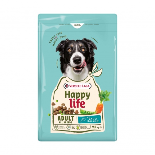 Happy life dospělý s lososem 2,5 kg