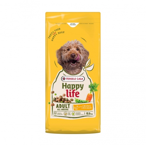 Happy life dospělý s kuřetem 12,5 kg