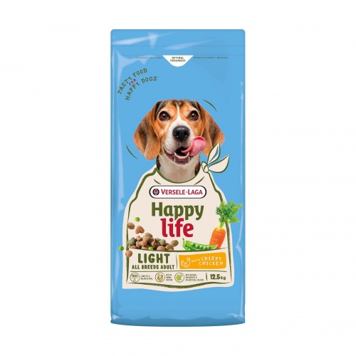 Happy life dospělý Light s kuřetem 12,5 kg