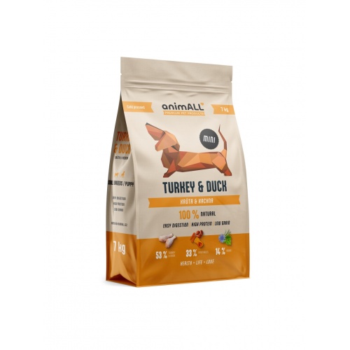 animALL Mini Turkey & Duck 7kg