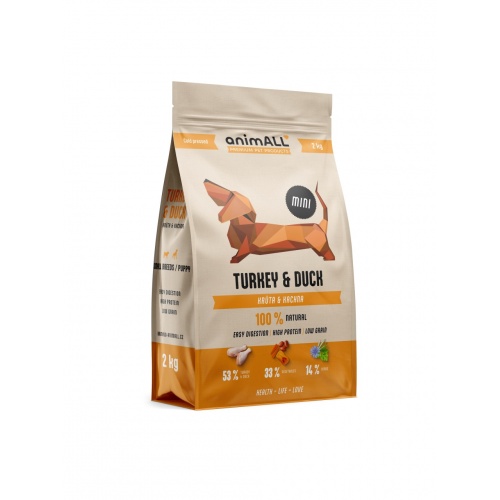 animALL Mini Turkey & Duck 2kg