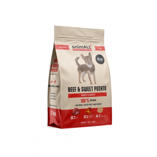 animALL Mini Beef & Sweet Potato 2kg