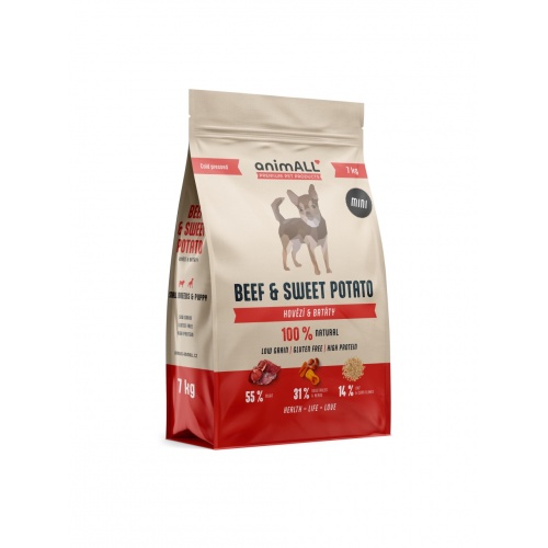 animALL Mini Beef & Sweet Potato 7kg
