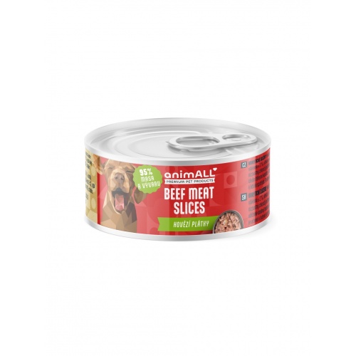 animALL konzerva pes Hovězí plátky 80g