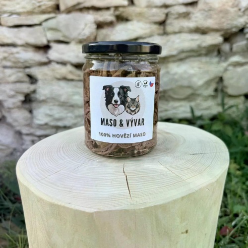100% Hovězí maso ve skle 540ml