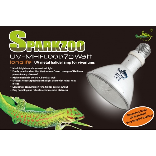 Lampa UVB 70W HID Flood ReptiSpa PAR30 Sparkzoo