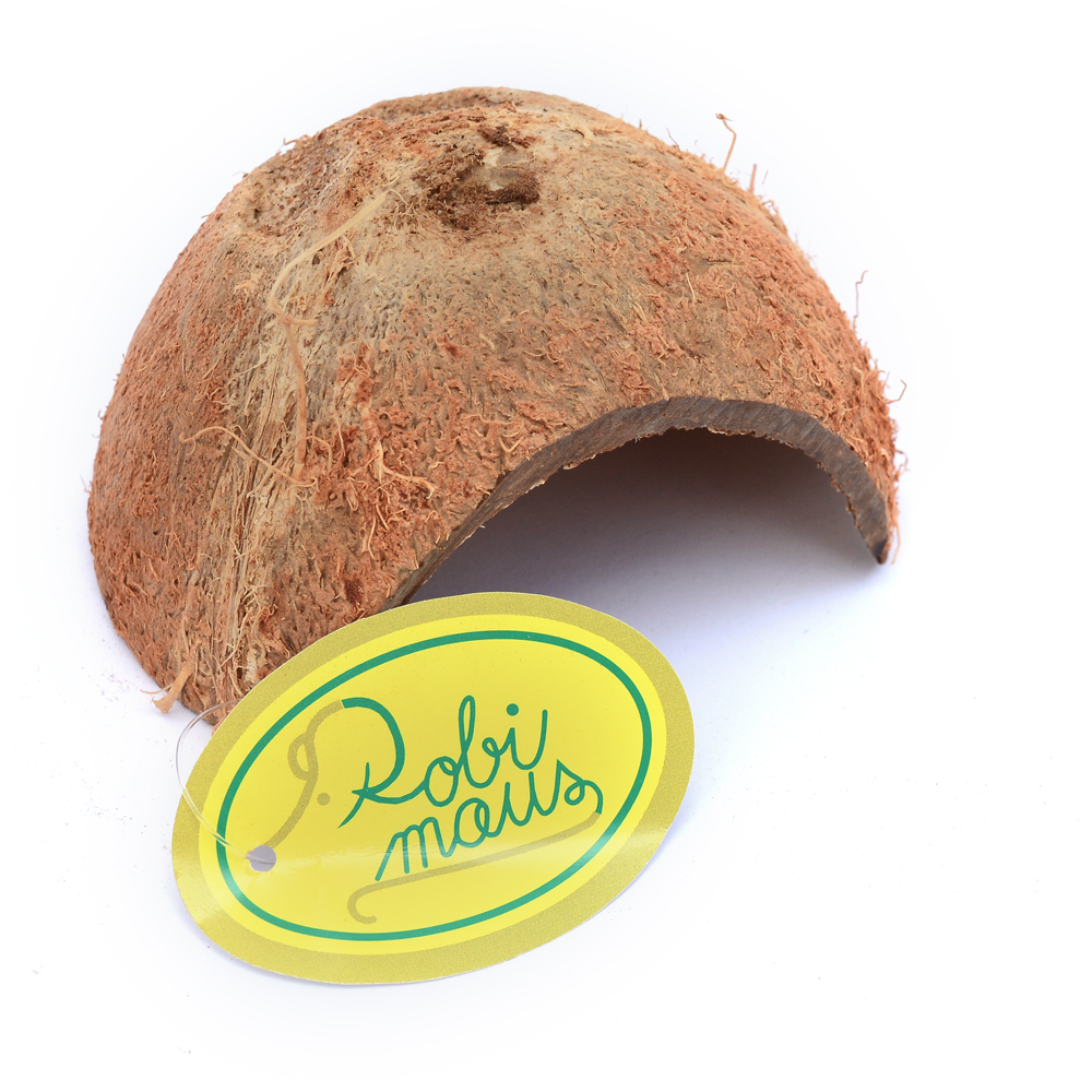Kokosová skořápka s otvorem - Robimaus